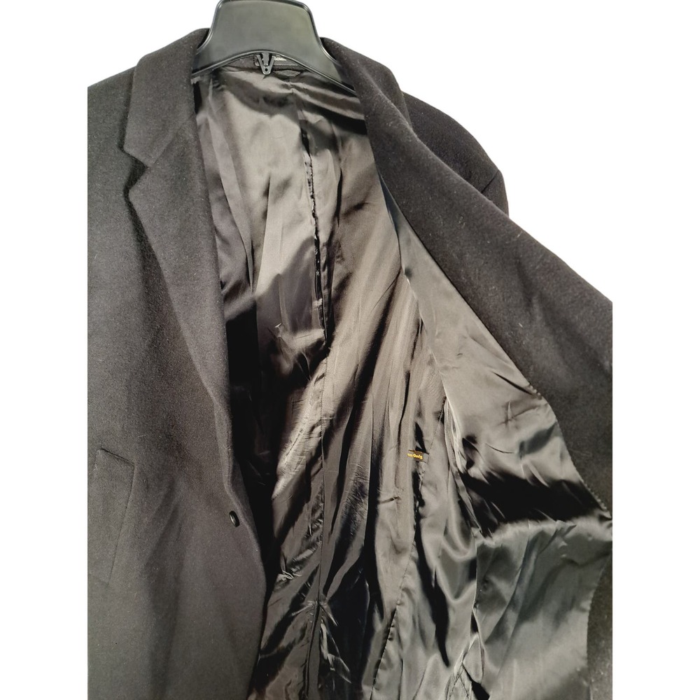 London Fog Men's 3-Buttoned Black Wallstreet Trench Size 42S - Picture 7 of 8